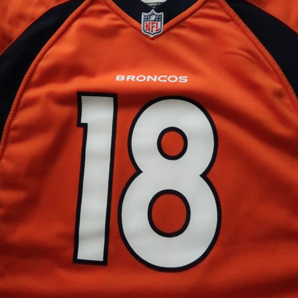 Denver Broncos Manning 18 NFL On Field Orange Jersey (XL Youth) 🏈